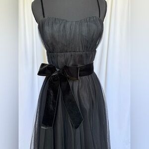 Banana Republic Black Formal Midi Dress